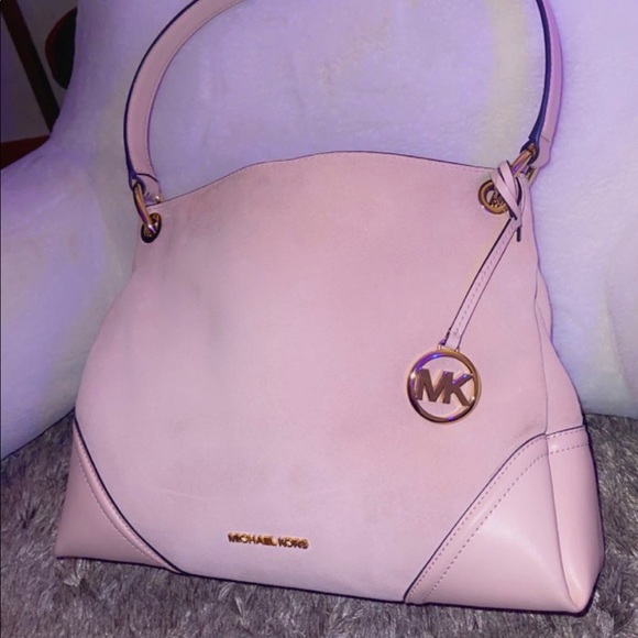 Pink velvet michael kors purse - Picture 1 of 4